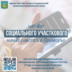 В Приморском крае разработан специальный виртуальный помощник для граждан, находящихся в трудной жизненной ситуации и нуждающихся в социальной помощи.